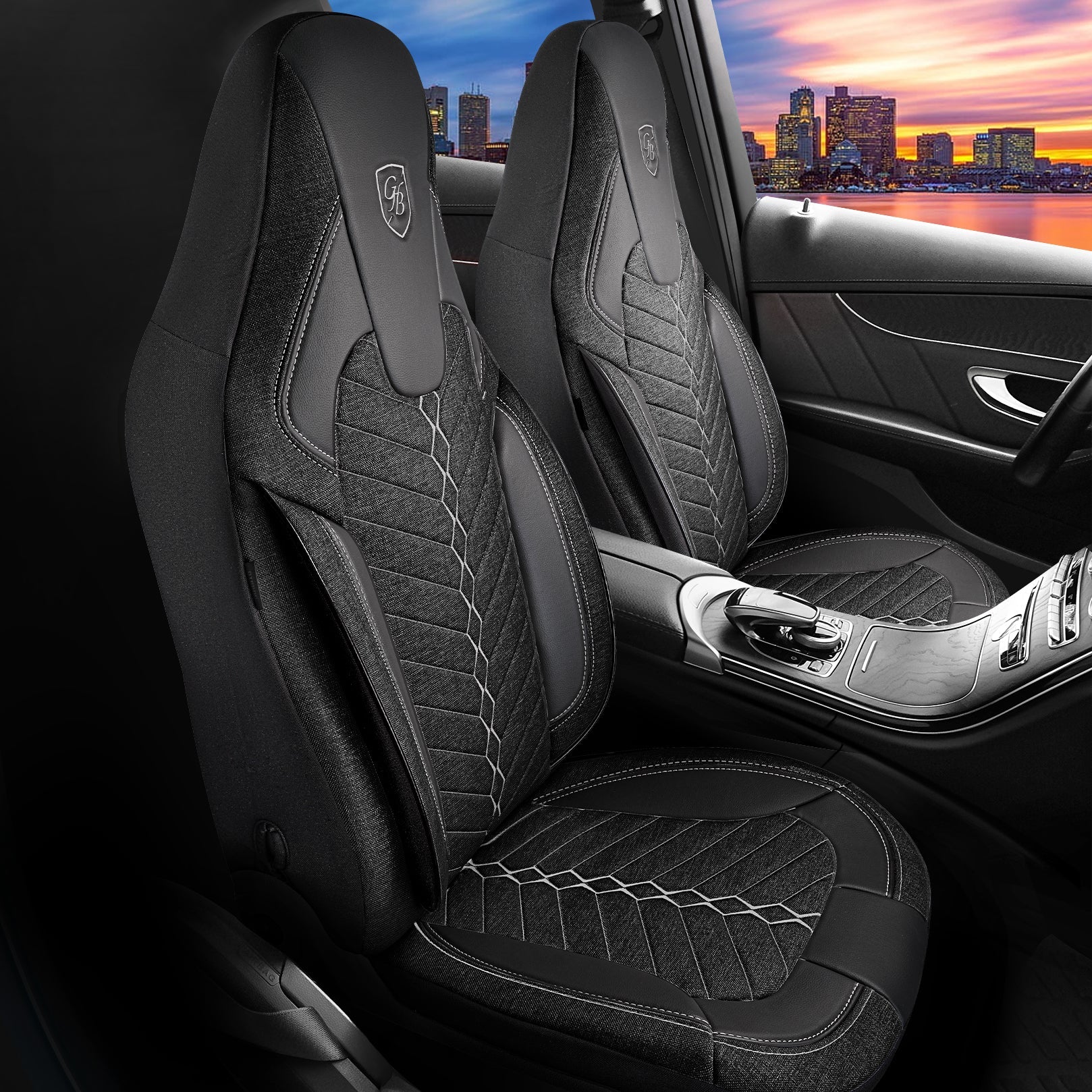 Munich Autositzbezüge für Mazda 6, Leinen