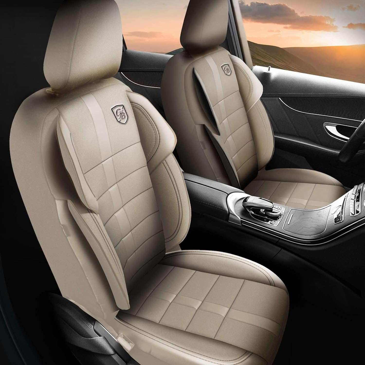 Everest Autositzbezüge für PKW & SUV – Jacquard Sitzauflage