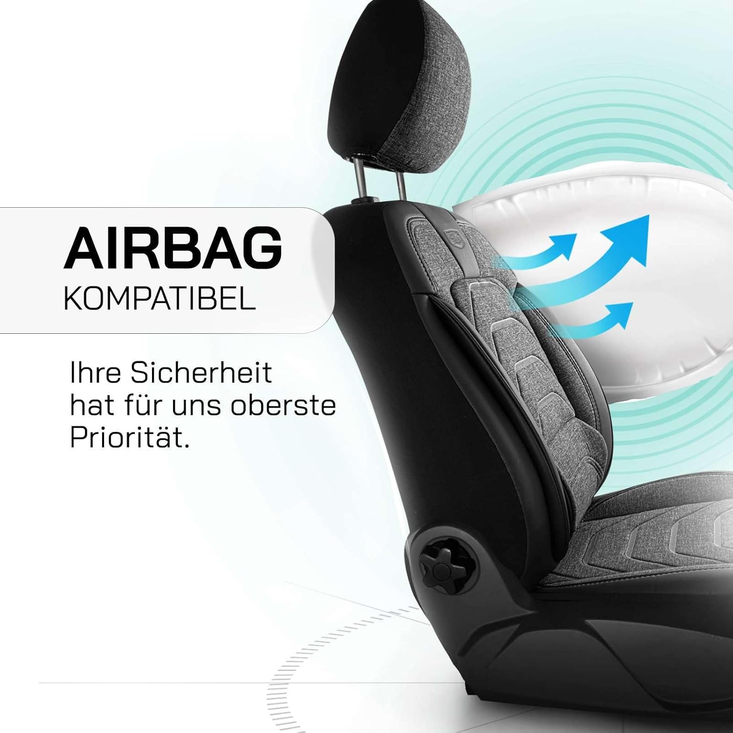 Bodrum Autositzbezüge für PKW & SUV, Leinen