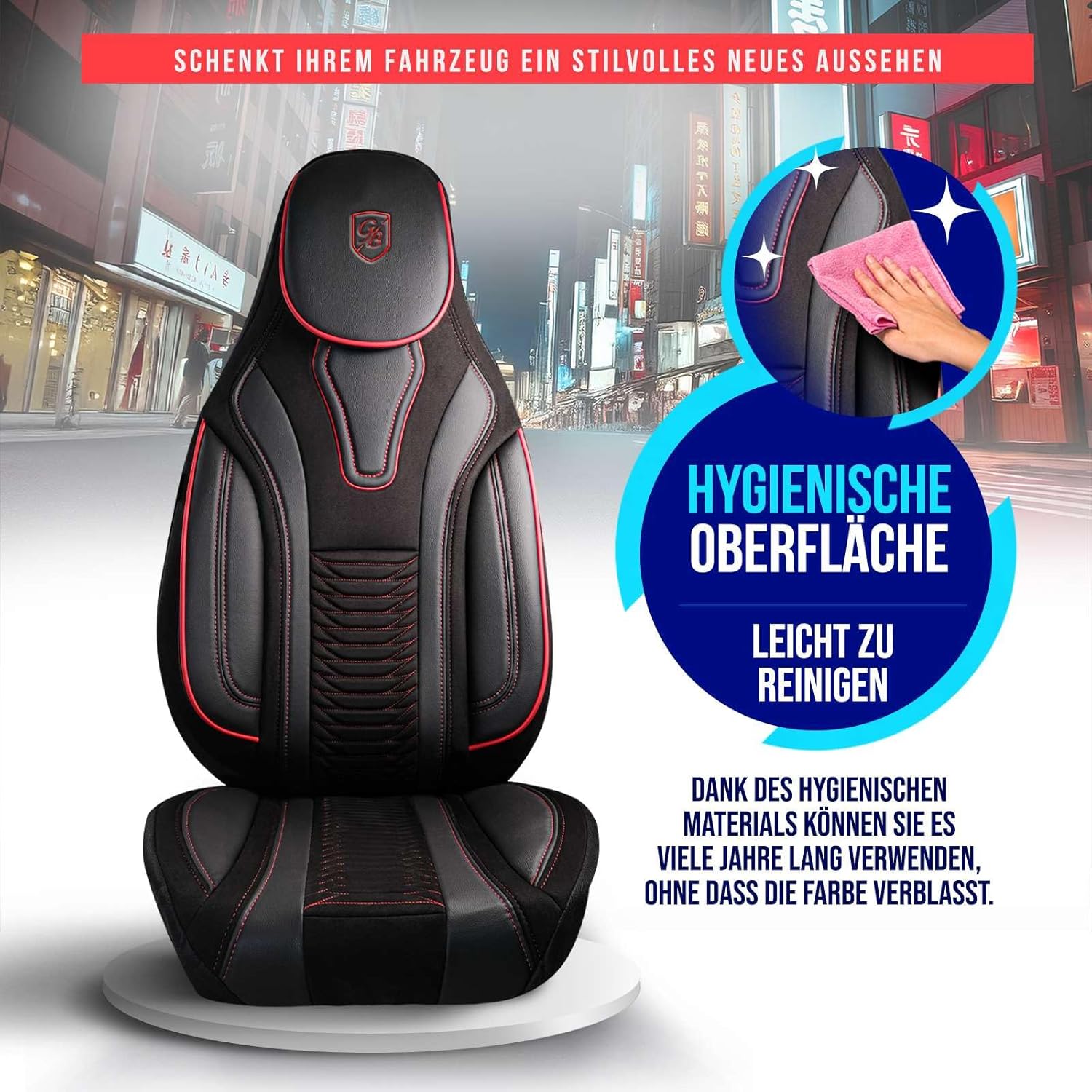 Tokyo Autositzbezüge für Honda CR-V, Velours & Leder