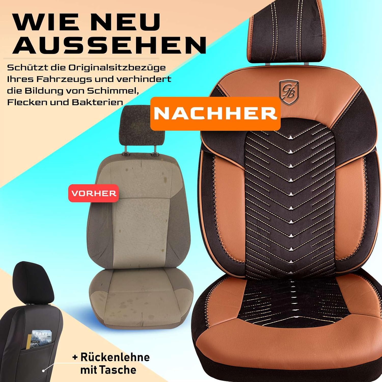Dubai Autositzbezüge für PKW & SUV, Samt