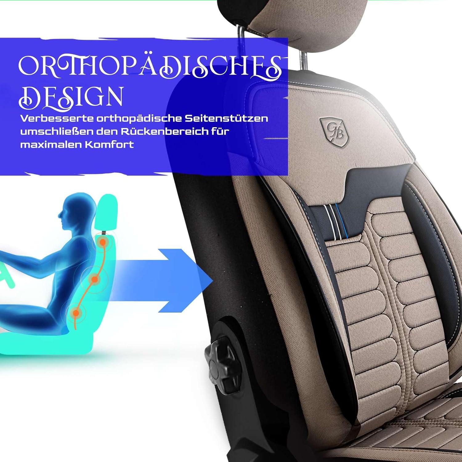 Londra Autositzbezüge für PKW & SUV, Jacquard Sitzauflage