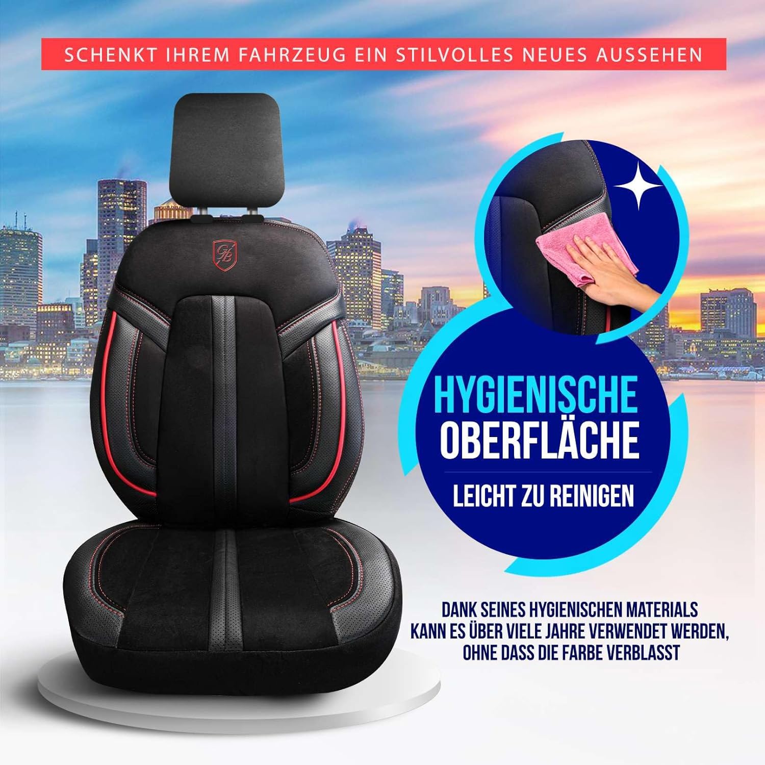 Lizbon Autositzbezüge für Mazda 6, Alcantara