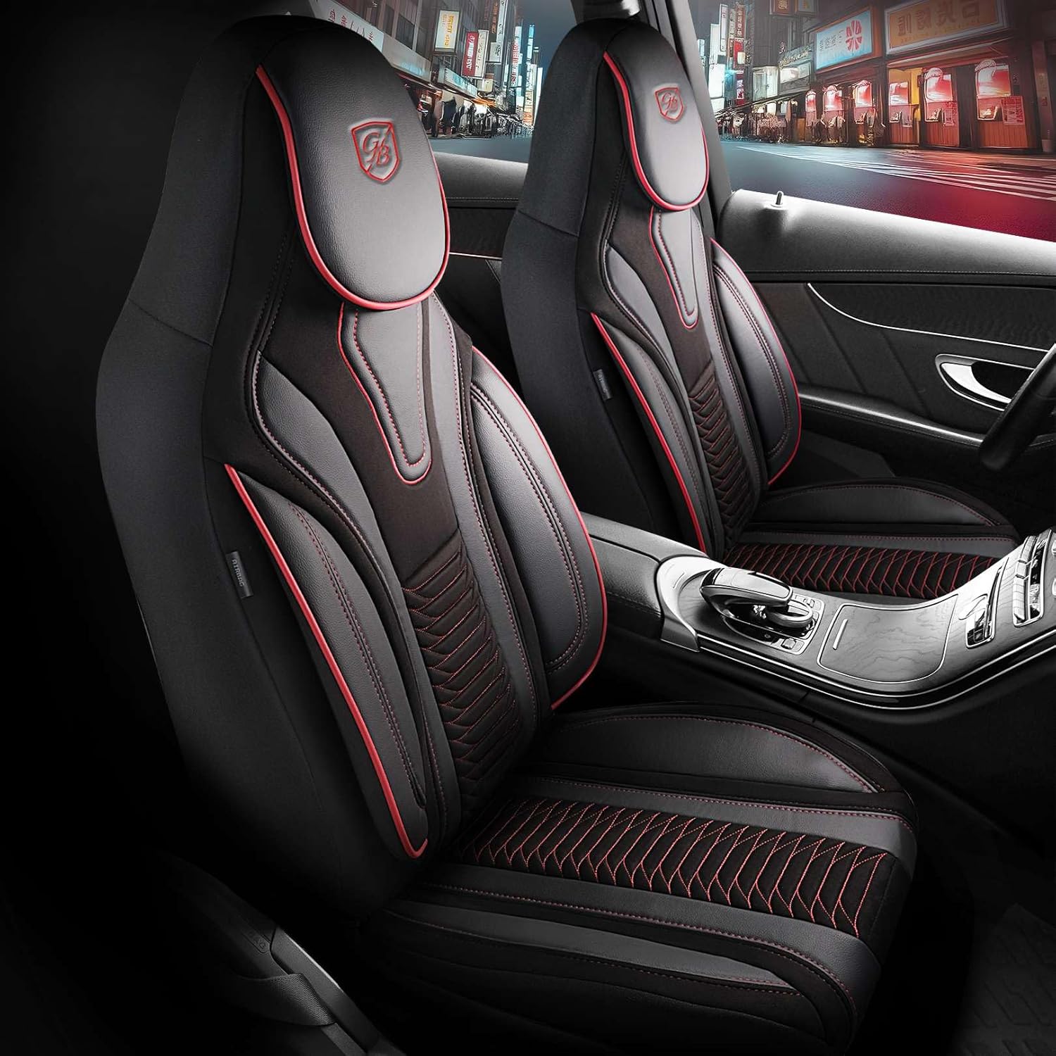 Tokyo Autositzbezüge für Audi Q3, Velours & Leder