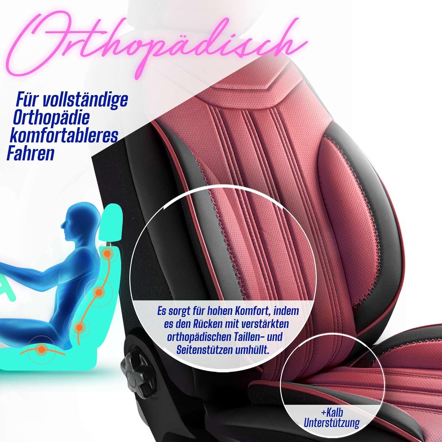 Miami Autositzbezüge für Kia Ceed, Leder