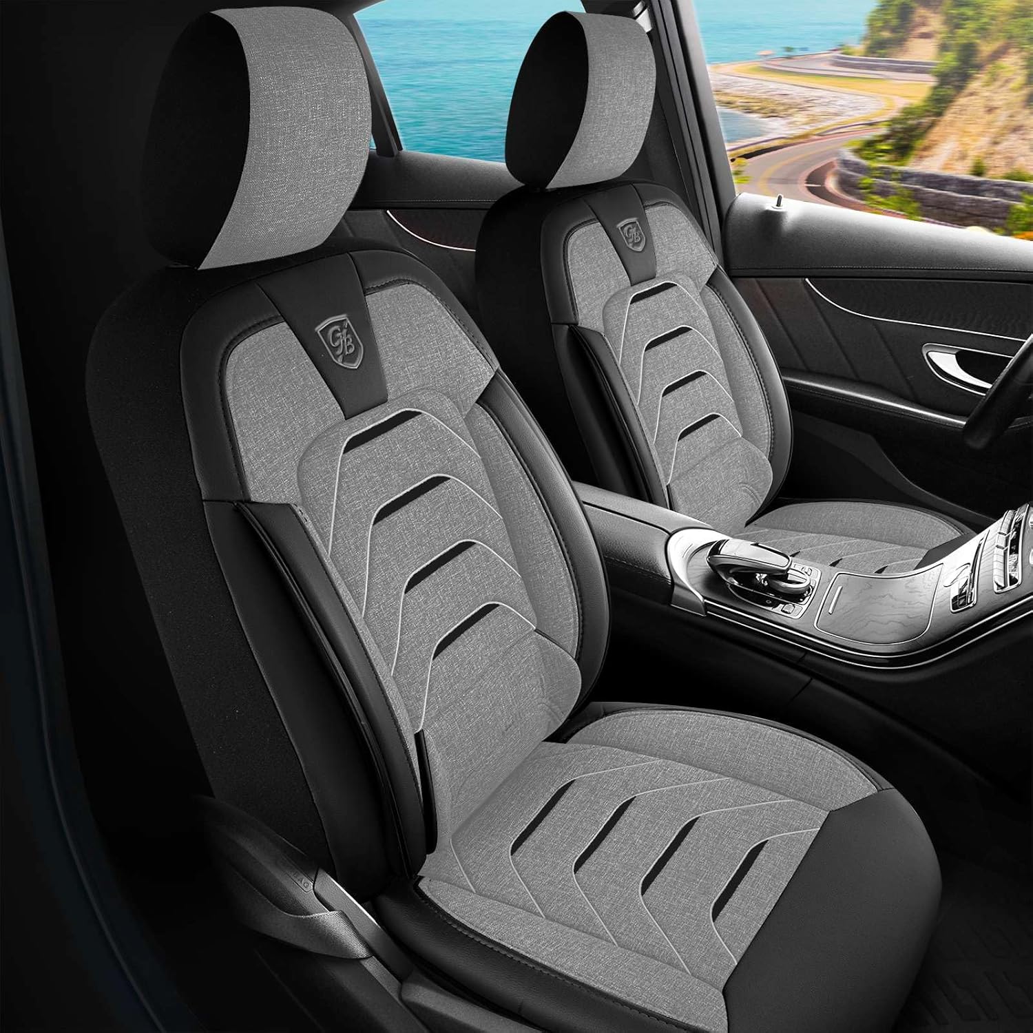 Bodrum Autositzbezüge für PKW & SUV, Leinen