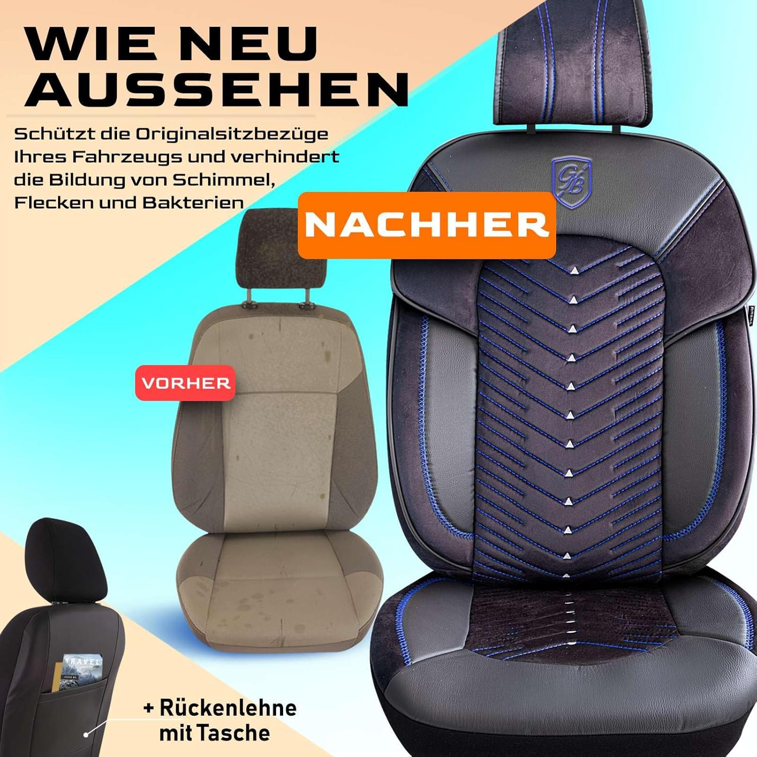 Dubai Autositzbezüge für PKW & SUV, Samt