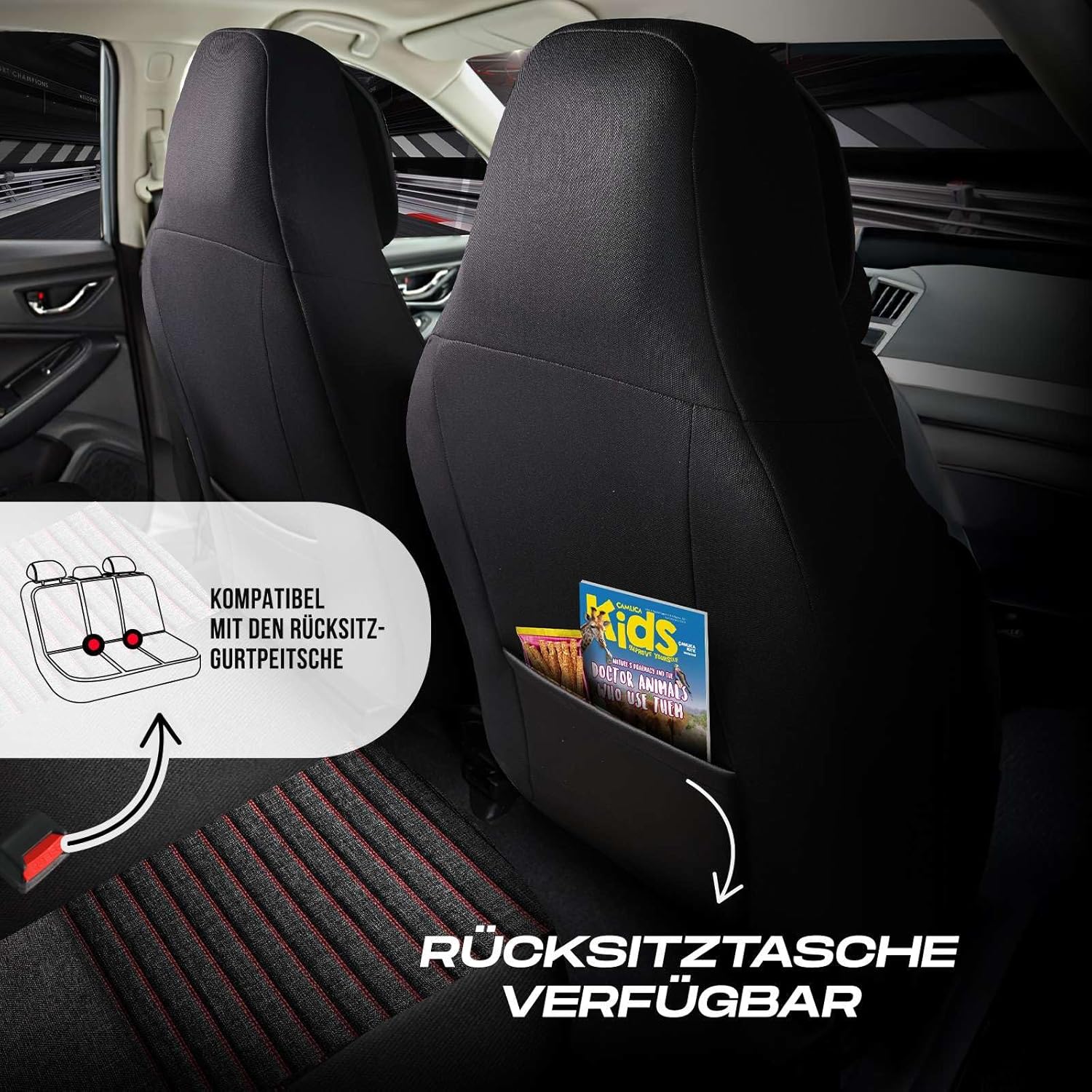 Enzo Autositzbezüge für PKW & SUV, Leinen