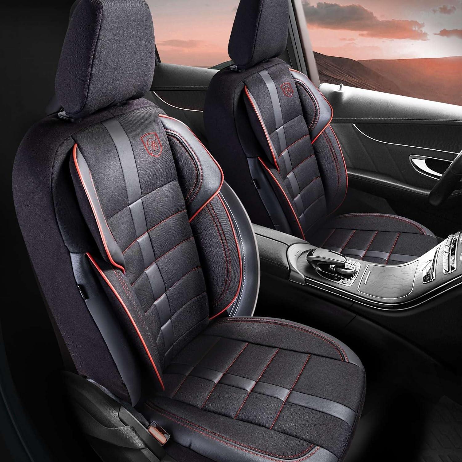 Everest Autositzbezüge für PKW & SUV – Jacquard Sitzauflage