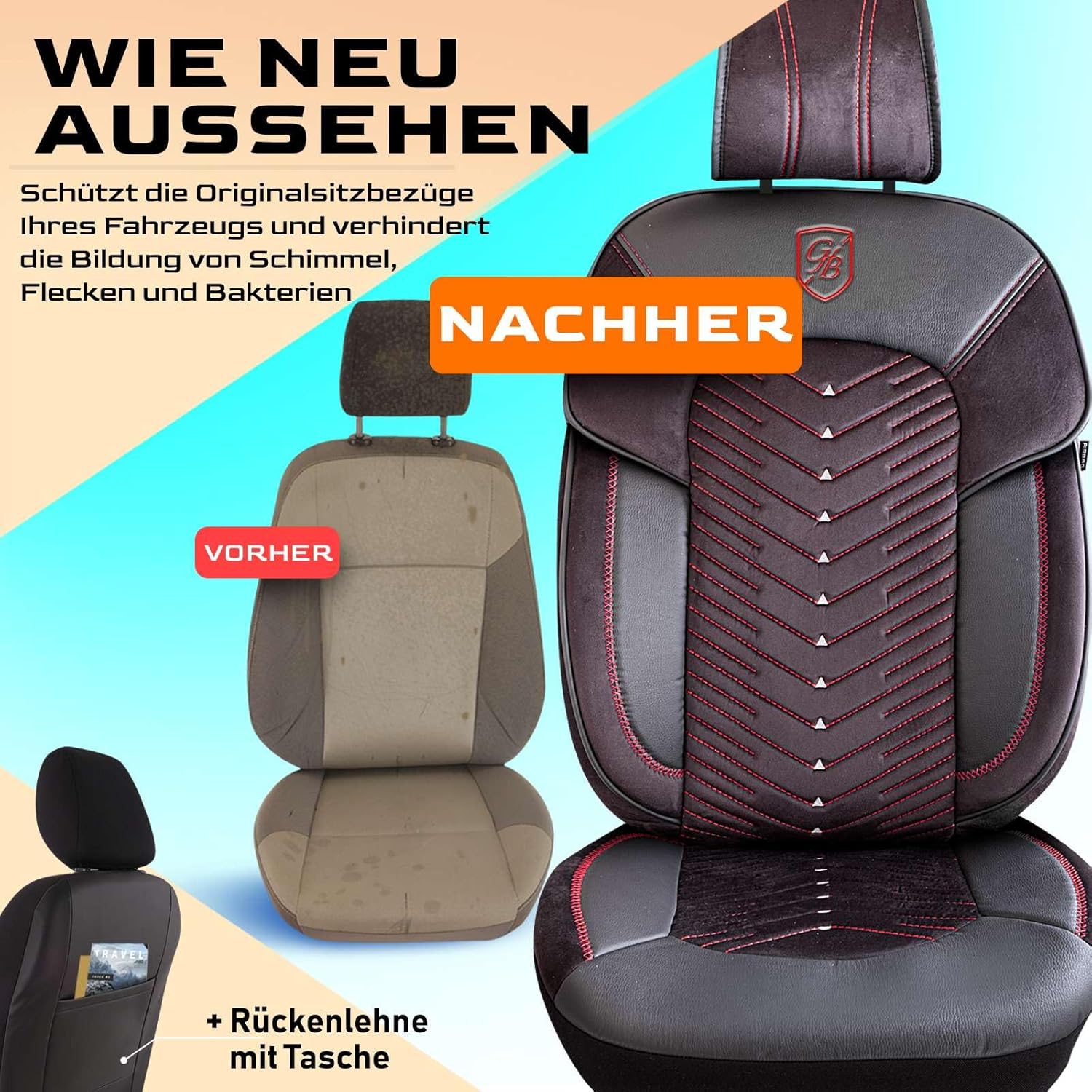 Dubai Autositzbezüge für PKW & SUV, Samt