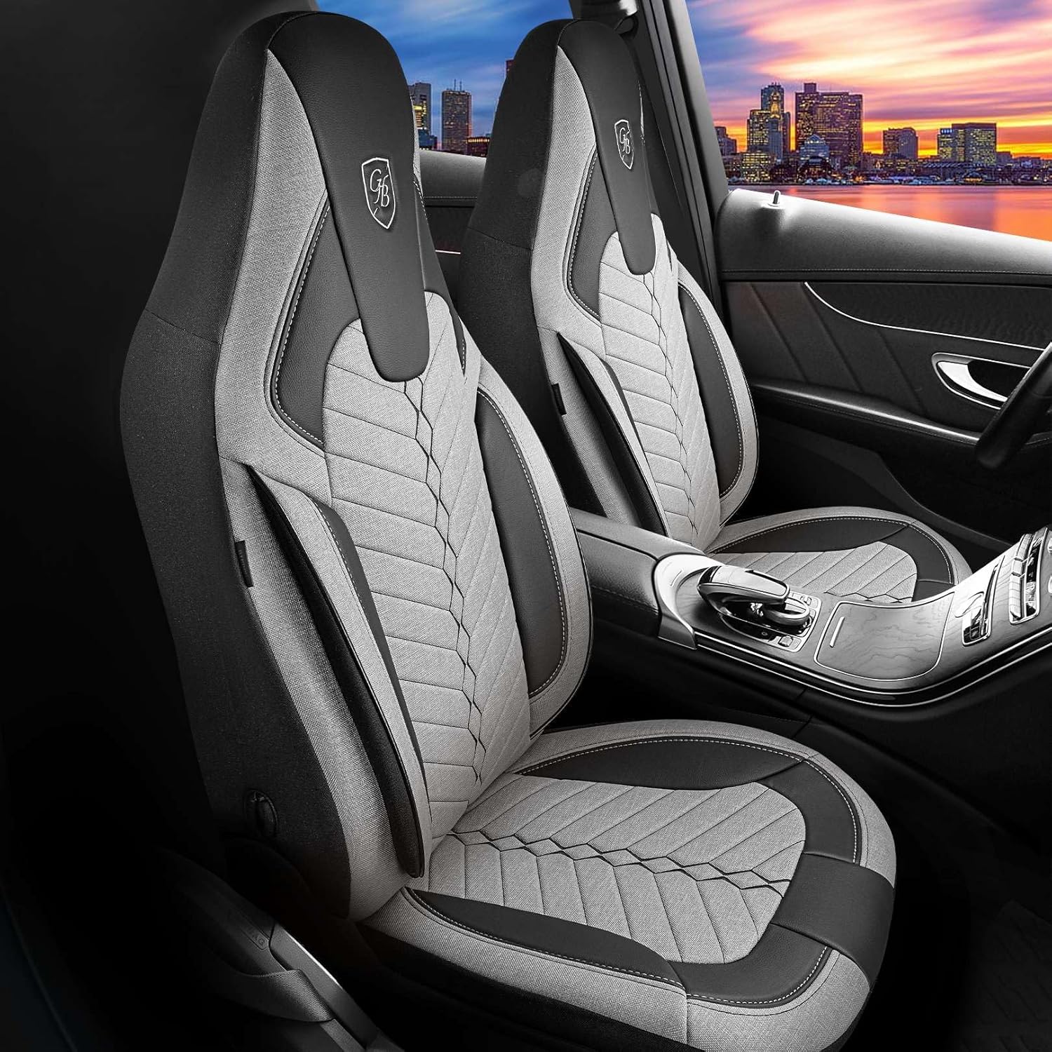 Munich Autositzbezüge für Peugeot 308, Leinen