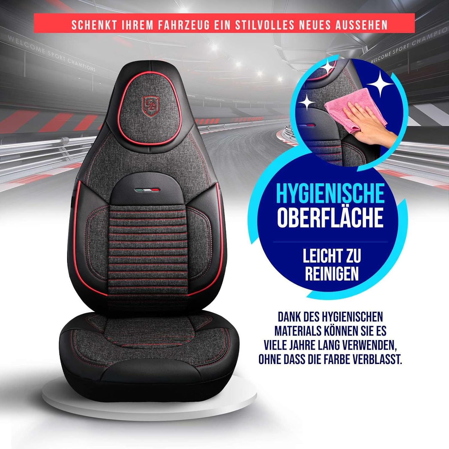 Enzo Autositzbezüge für PKW & SUV, Leinen