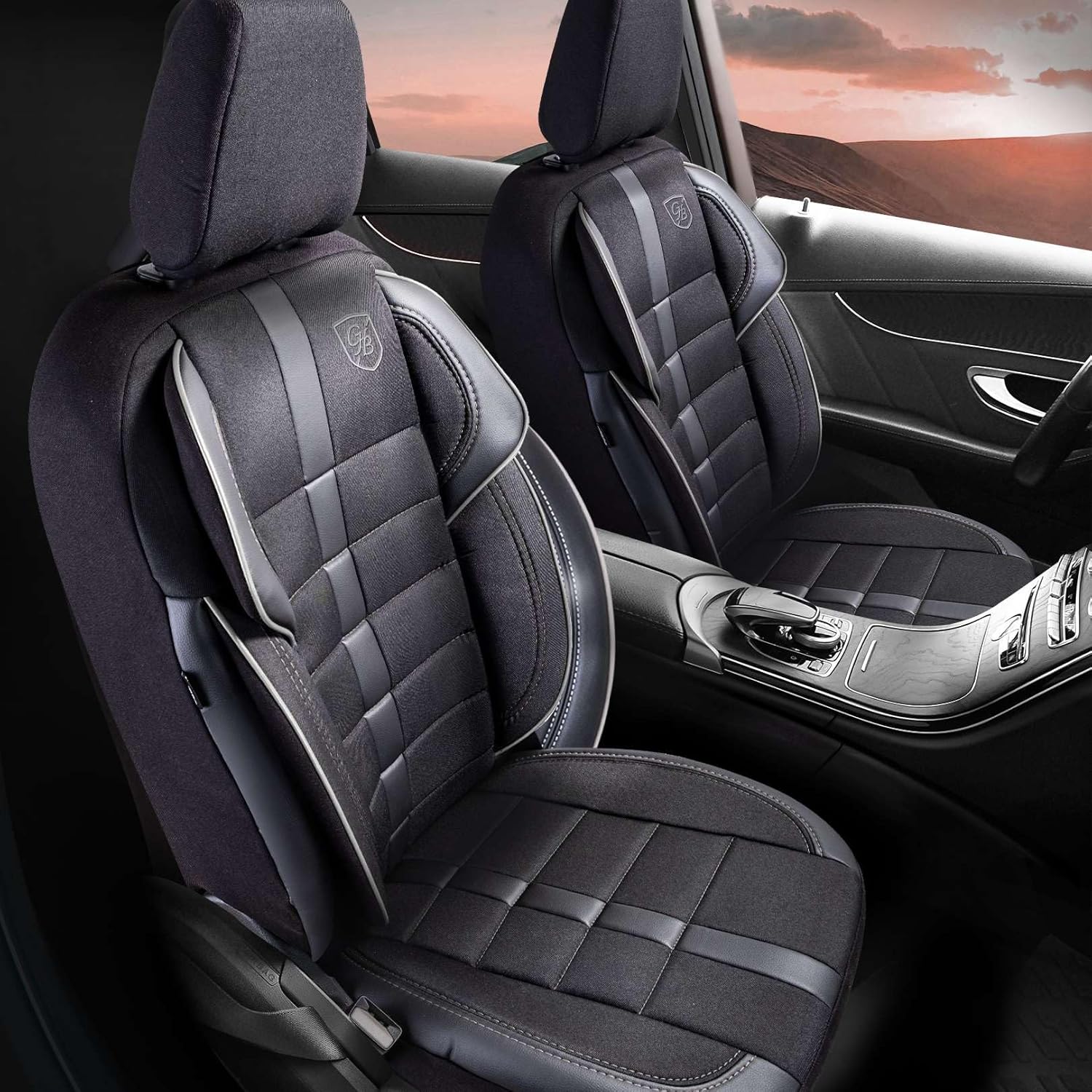 Everest Autositzbezüge für PKW & SUV – Jacquard Sitzauflage