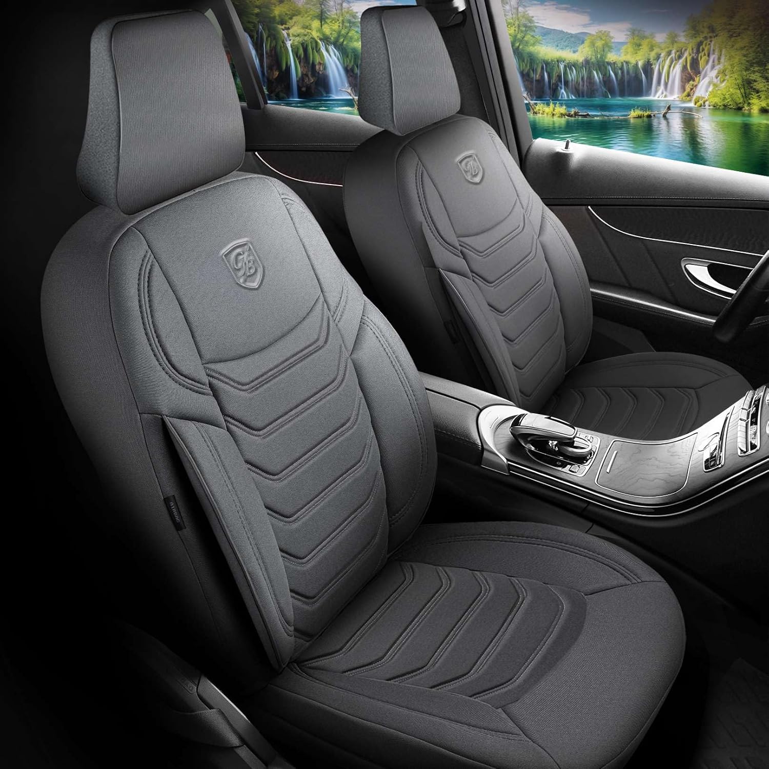 Lechfall Autositzbezüge für Audi A3, Lacoste-Stoff