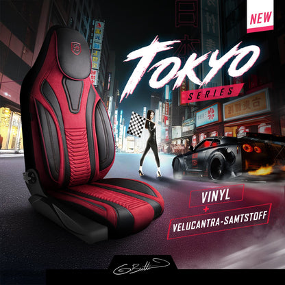 Tokyo Autositzbezüge für Audi A6, Velours & Leder