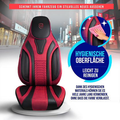 Tokyo Autositzbezüge für Nissan Qashqai, Velours & Leder