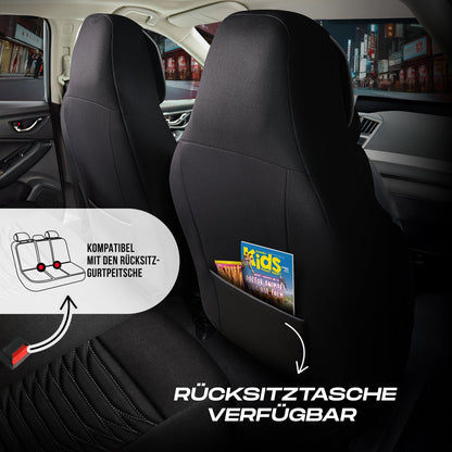 Tokyo Autositzbezüge für PKW & SUV, Velours & Leder