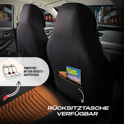 Tokyo Autositzbezüge für Audi A6, Velours & Leder