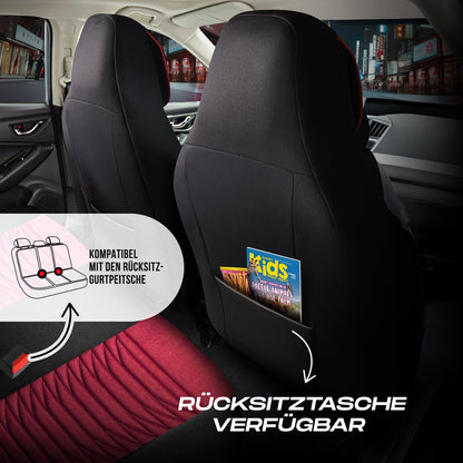 Tokyo Autositzbezüge für Jaguar XJ, Velours & Leder