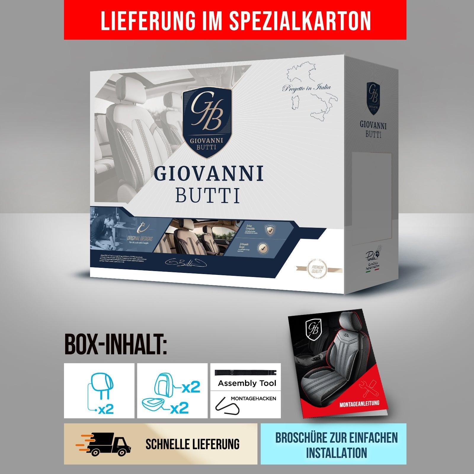 Munich Autositzbezüge für Opel Grandland X, Leinen