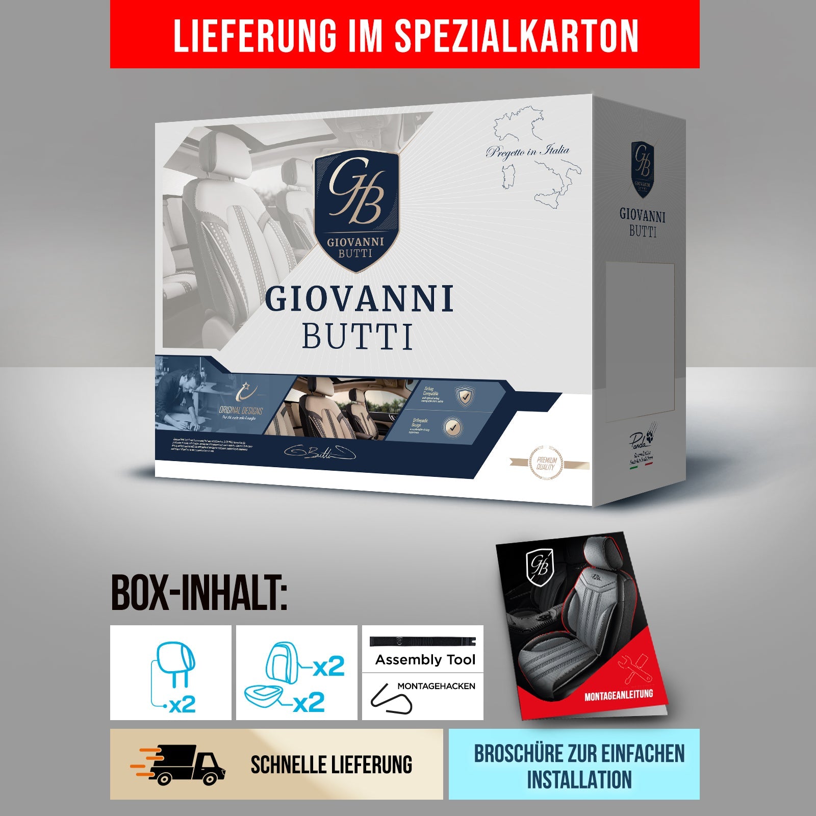 Munich Autositzbezüge für Mazda 6, Leinen