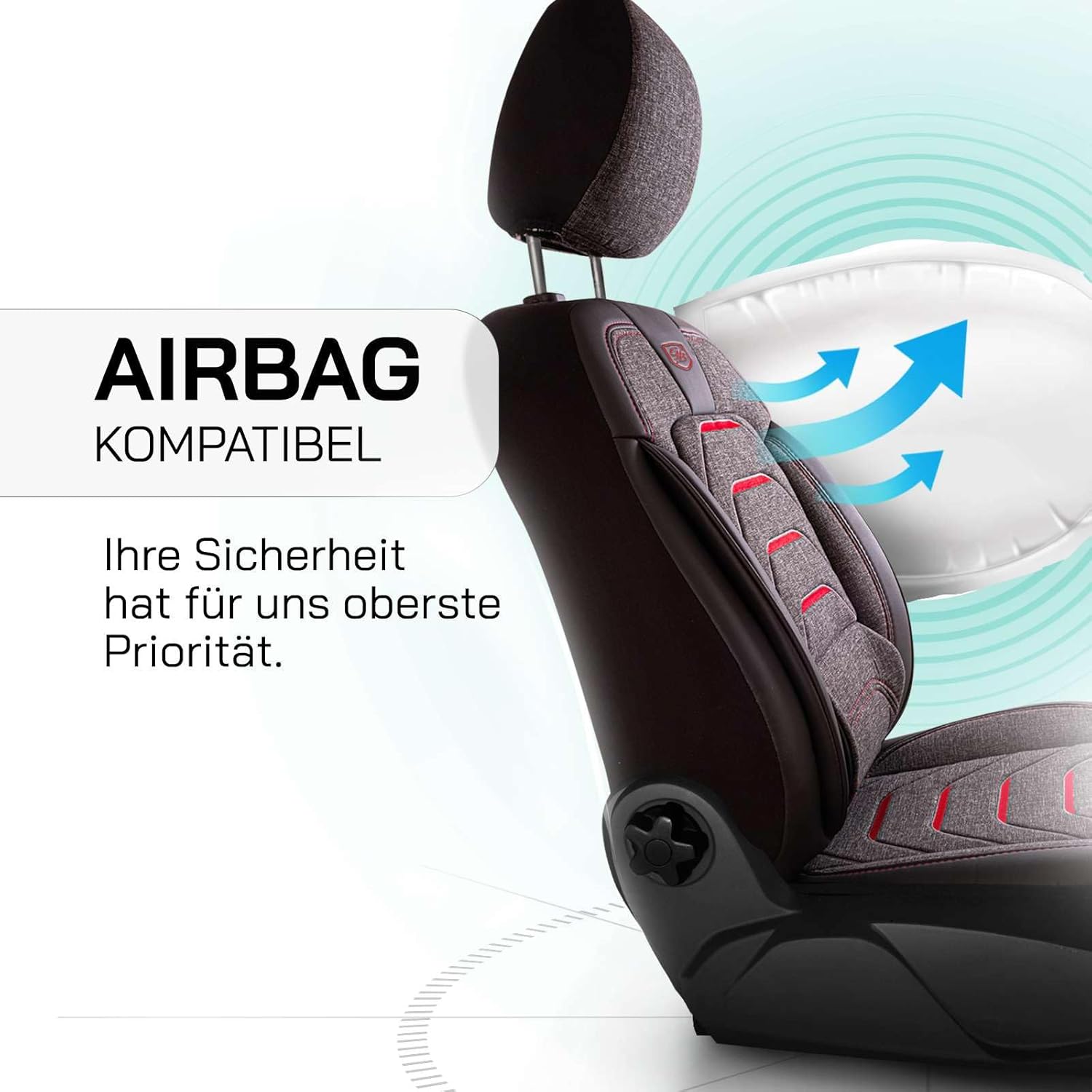 Bodrum Autositzbezüge für Jaguar XE, Leinen