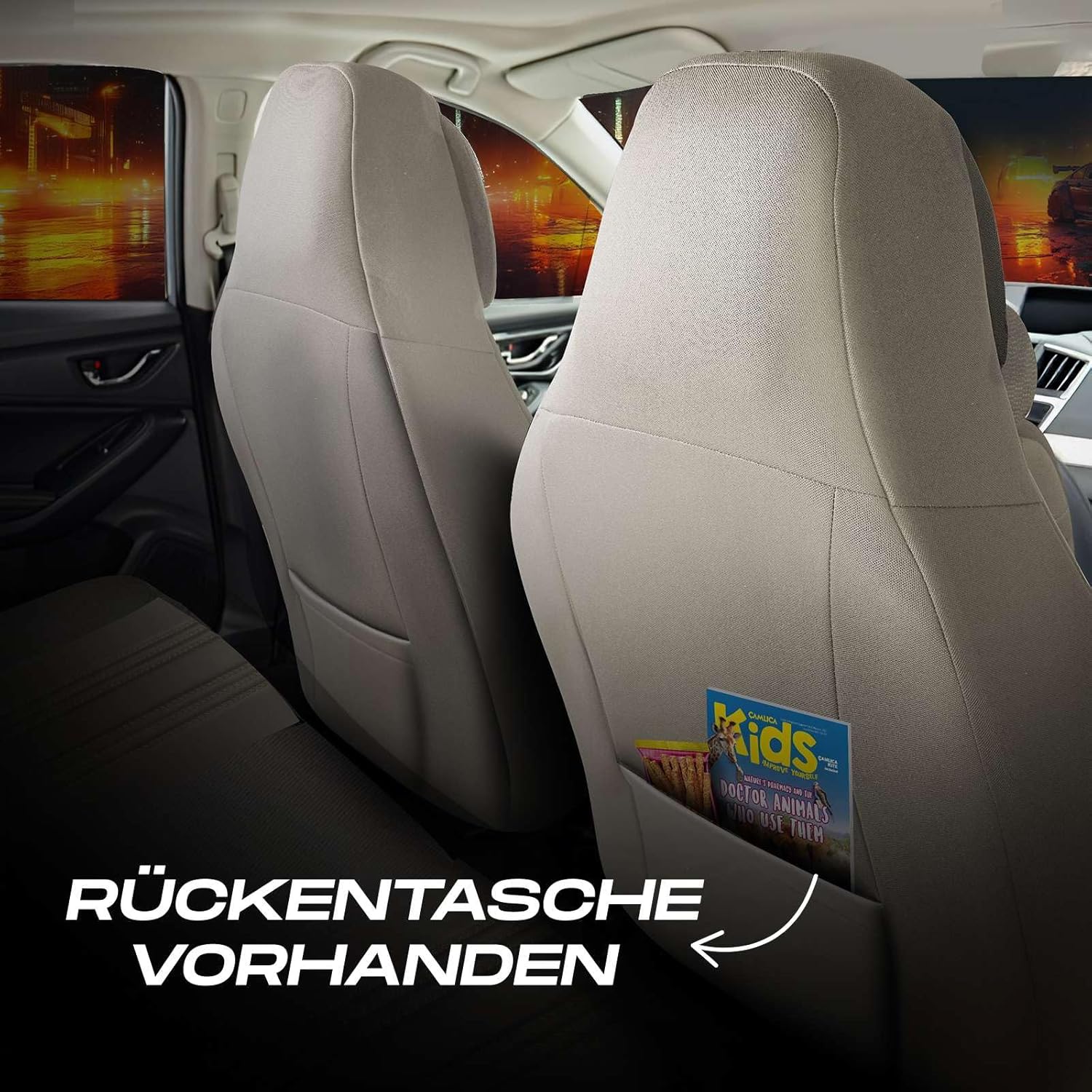 Hunter Autositzbezüge für PKW & SUV, Lacoste-Stoff