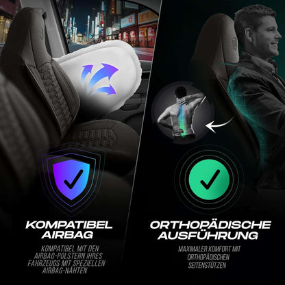 Polygon Autositzbezüge für Mercedes Benz A-Klasse, Lacoste-Stoff