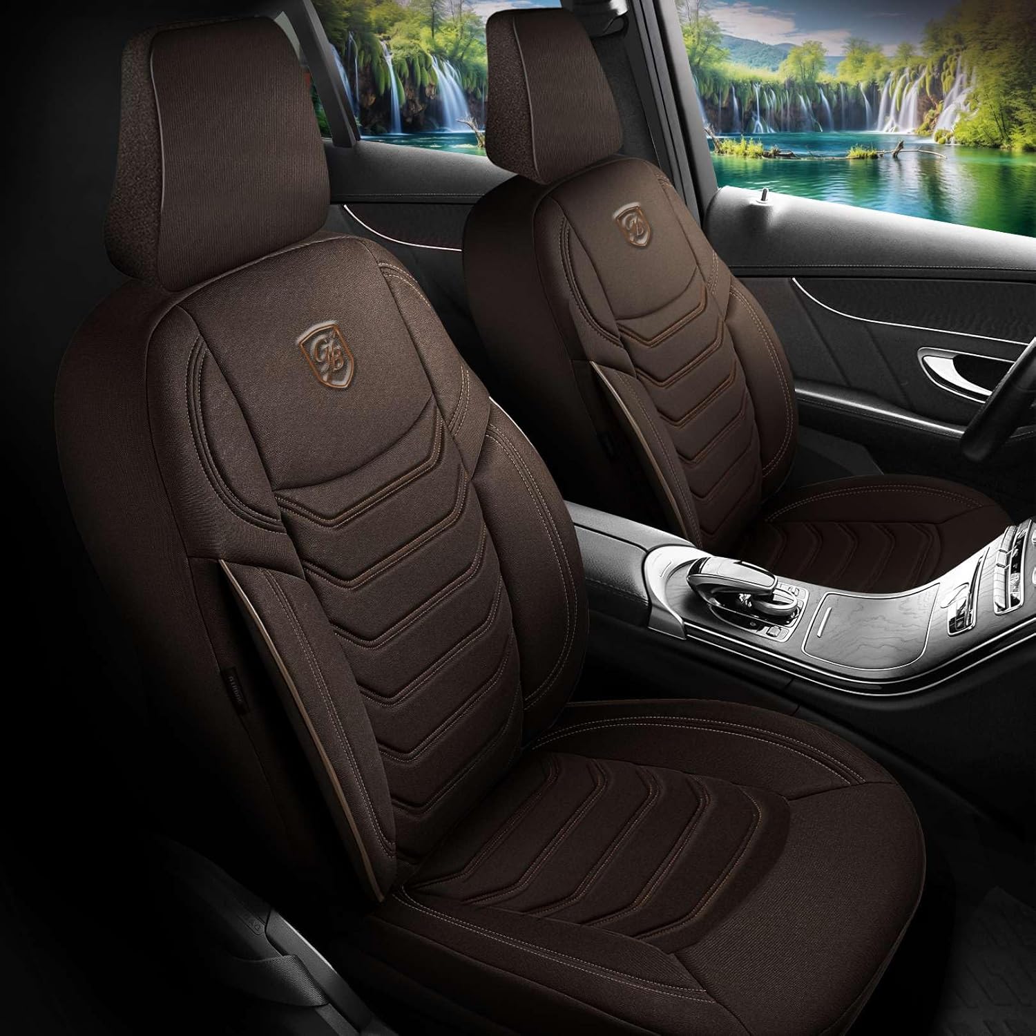 Lechfall Autositzbezüge für Mazda Premacy, Lacoste-Stoff
