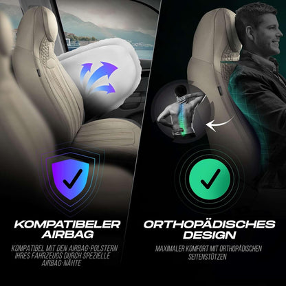 Hunter Autositzbezüge für PKW & SUV, Lacoste-Stoff