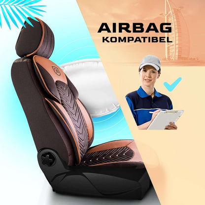 Dubai Autositzbezüge für Renault Modus, Samt