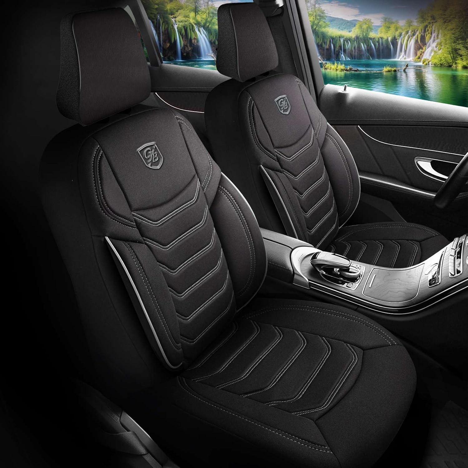 Lechfall Autositzbezüge für Mercedes Benz A-Klasse, Lacoste-Stoff