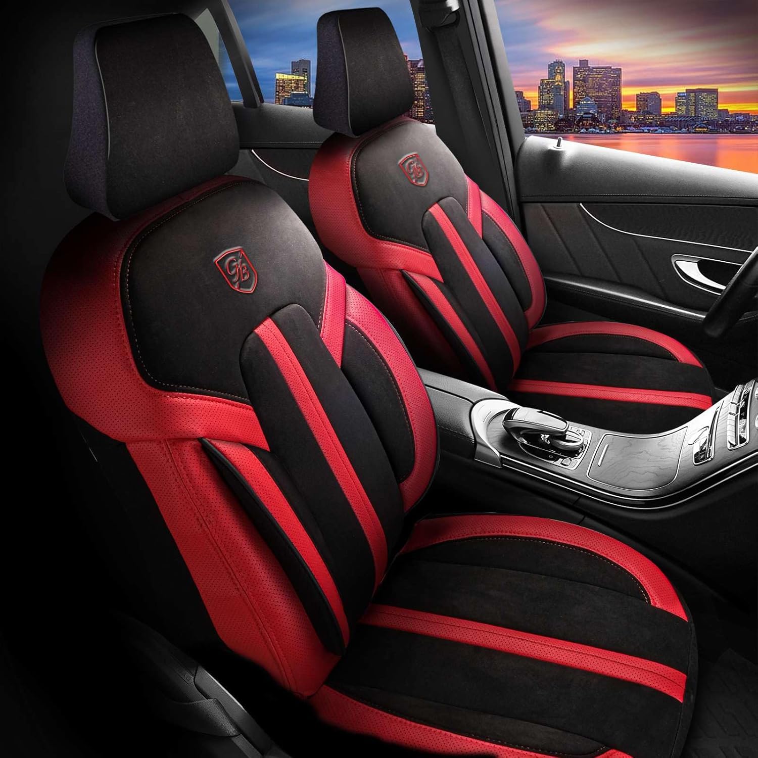 Lizbon Autositzbezüge für Honda Jazz, Alcantara