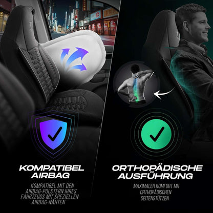 Polygon Autositzbezüge für Mercedes Benz A-Klasse, Lacoste-Stoff