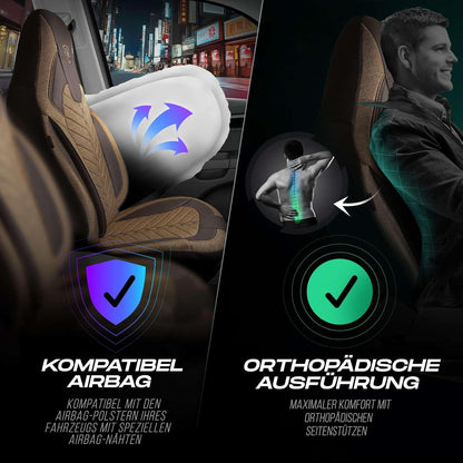 Munich Autositzbezüge für PKW & SUV, Leinen