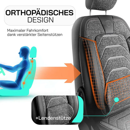 Bodrum Autositzbezüge für Mercedes Benz A-Klasse, Leinen