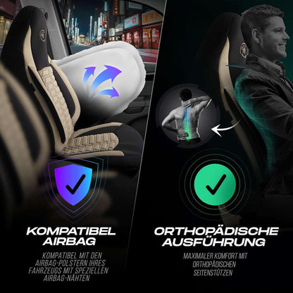 Polygon Autositzbezüge für VW Touareg, Lacoste-Stoff