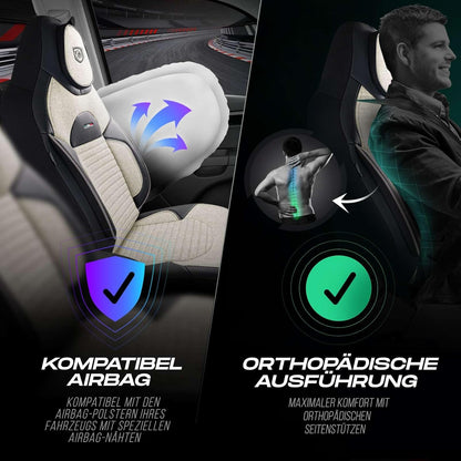 Enzo Autositzbezüge für Mercedes Benz A-Klasse, Leinen