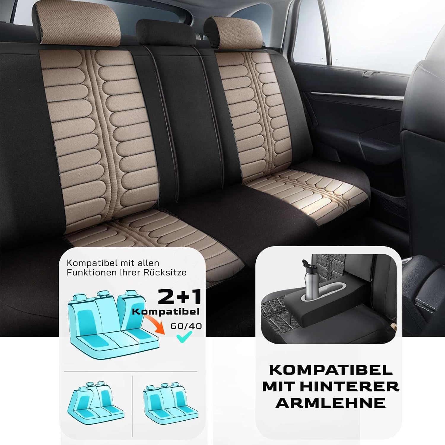 Londra Autositzbezüge für Hyundai i40, Jacquard Sitzauflage