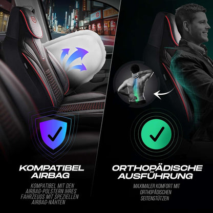 Tokyo Autositzbezüge für Mercedes Benz A-Klasse, Velours & Leder