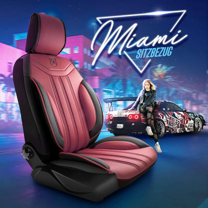 Miami Autositzbezüge für Mazda 2, Leder