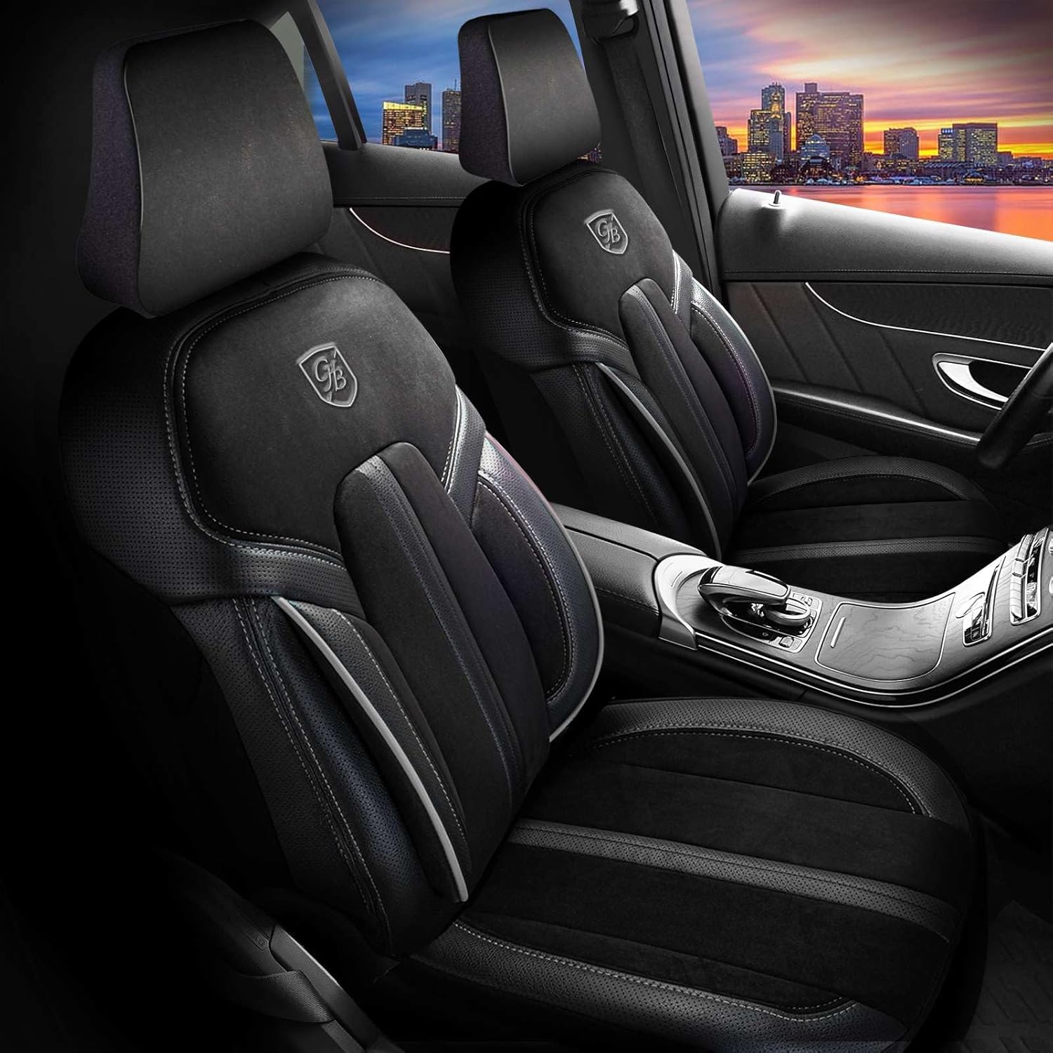 Lizbon Autositzbezüge für Mercedes Benz A-Klasse, Alcantara