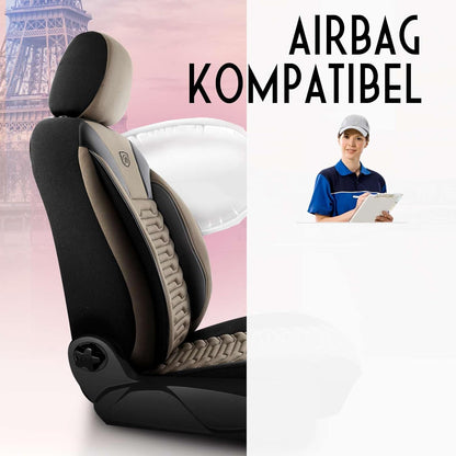 Paris Autositzbezüge für PKW & SUV, Piqué-Stoff