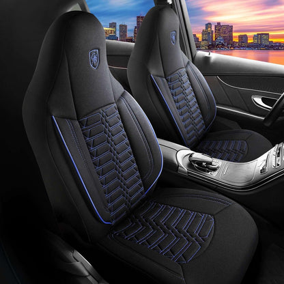 Polygon Autositzbezüge für Fiat Doblo, Lacoste-Stoff