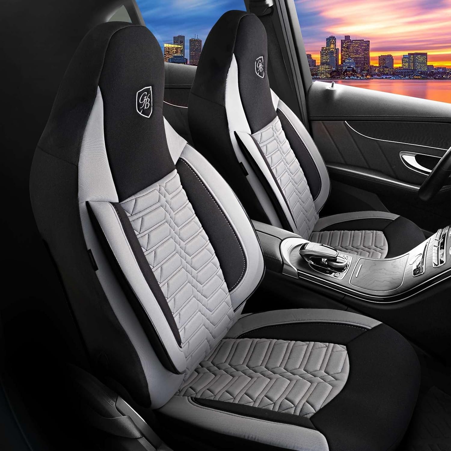 Polygon Autositzbezüge für Mazda 6, Lacoste-Stoff