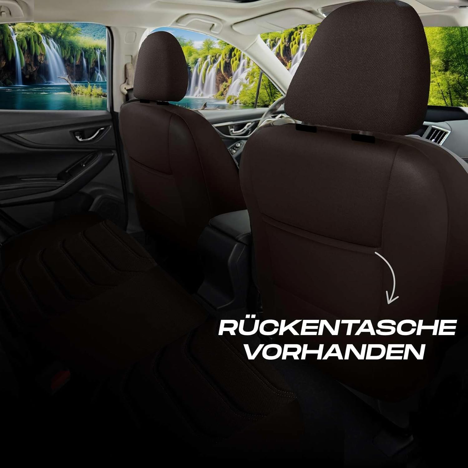 Lechfall Autositzbezüge für Toyota Hilux, Lacoste-Stoff