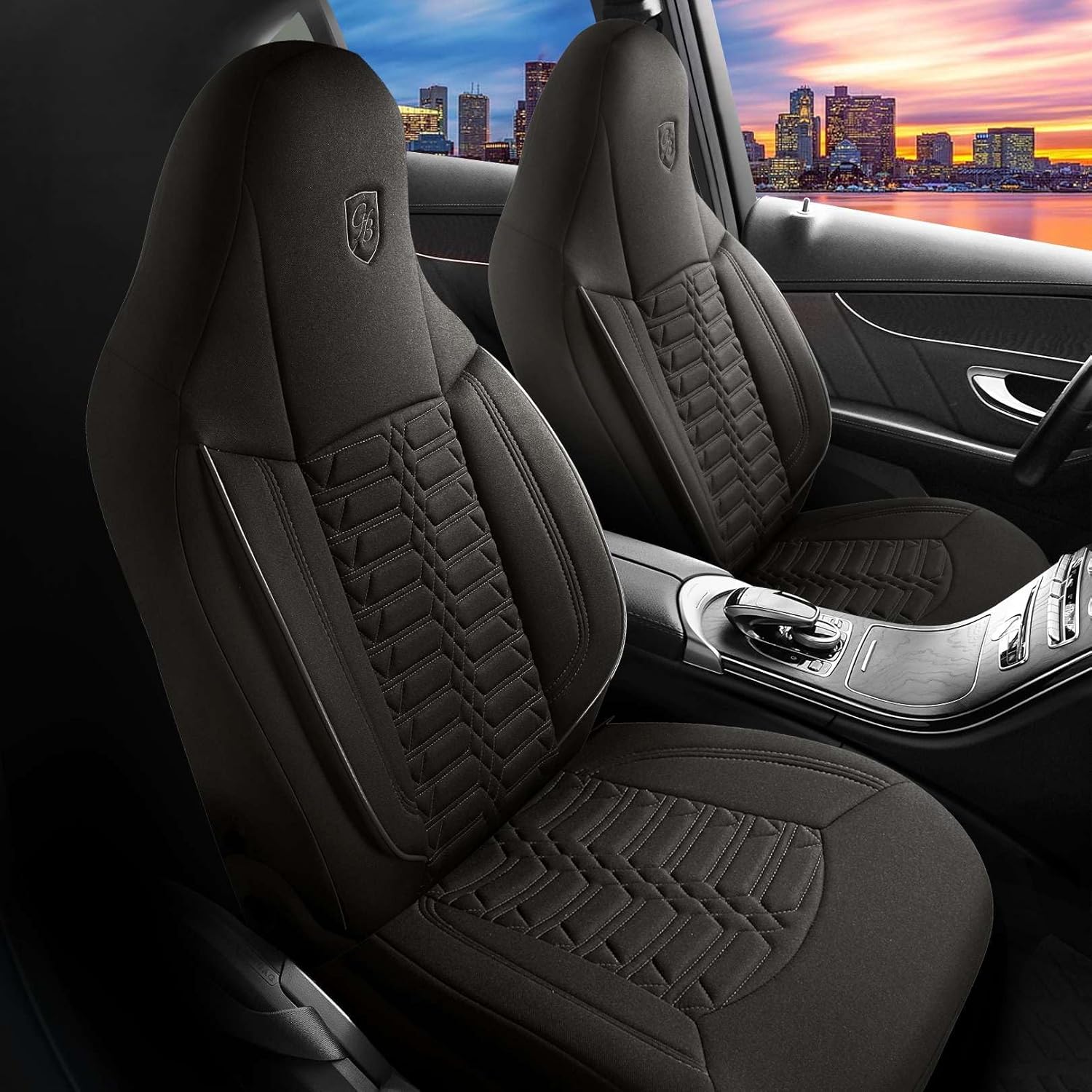 Polygon Autositzbezüge für Skoda Rapid, Lacoste-Stoff