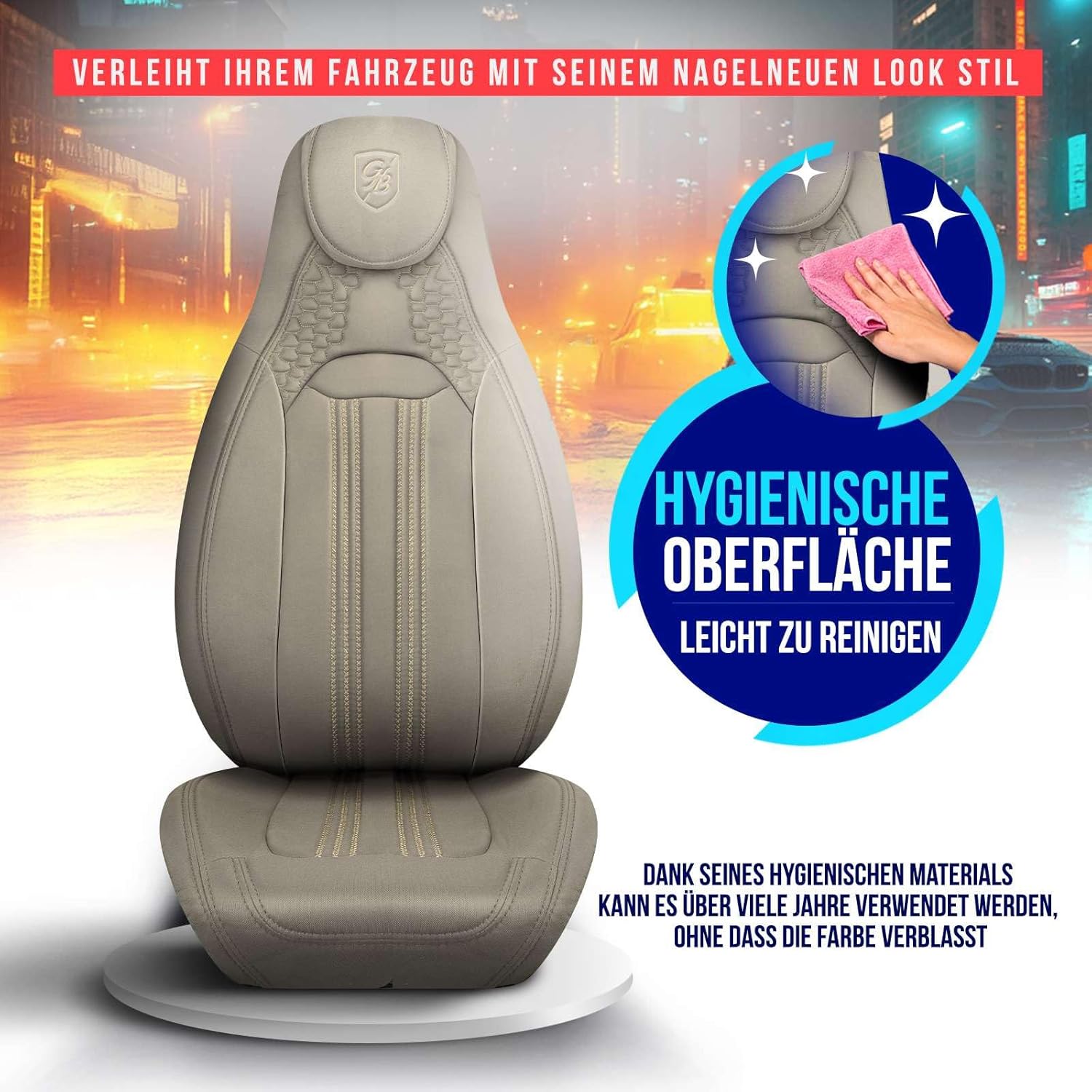 Hunter Autositzbezüge für Volvo XC70, Lacoste-Stoff