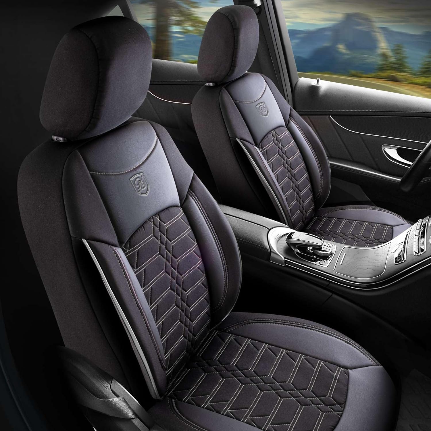 Venice Autositzbezüge für Ford S-Max, Jacquard Sitzauflage