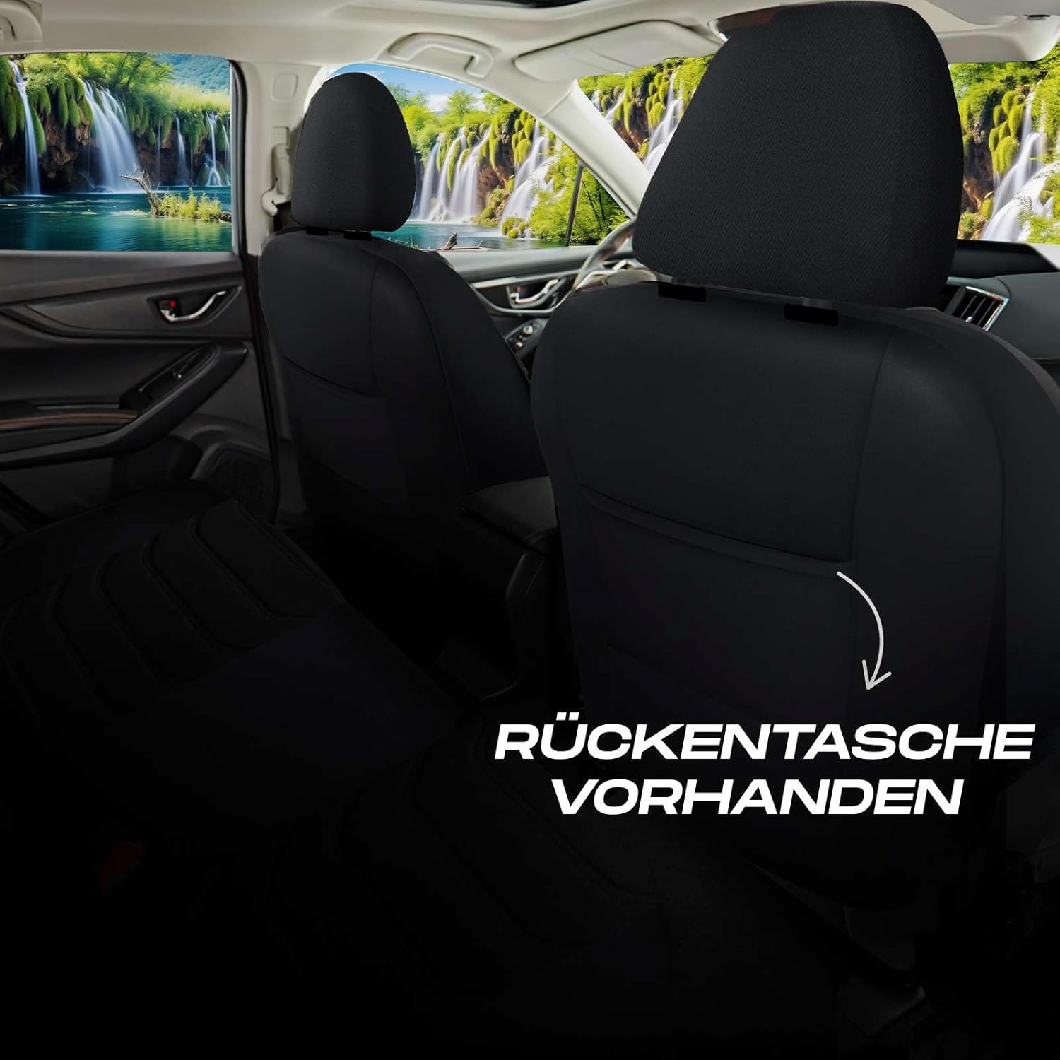 Lechfall Autositzbezüge für Mercedes Benz A-Klasse, Lacoste-Stoff